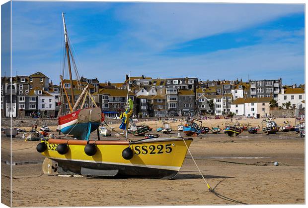  St Ives Harbour, Cornwal Canvas Print by Brian Pierce