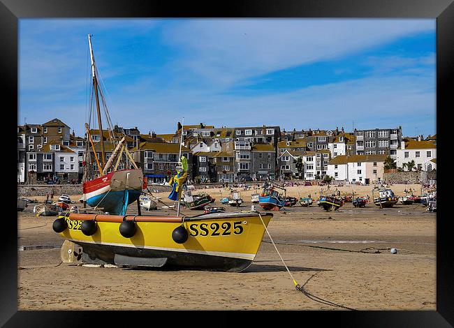  St Ives Harbour, Cornwal Framed Print by Brian Pierce