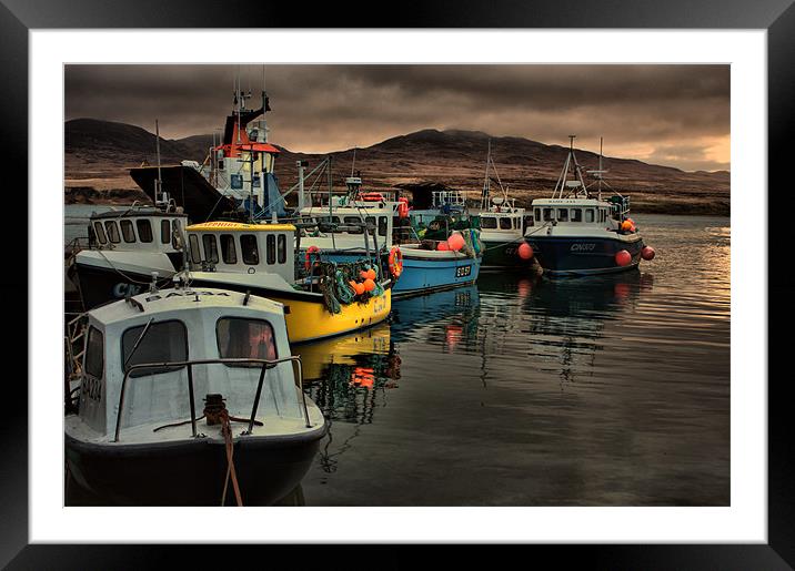 Fishing Fleet Framed Mounted Print by Tommy Reilly