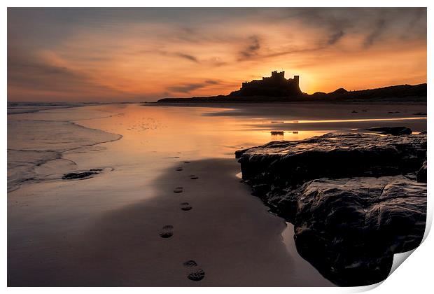  Bamburgh Castle Print by Northeast Images