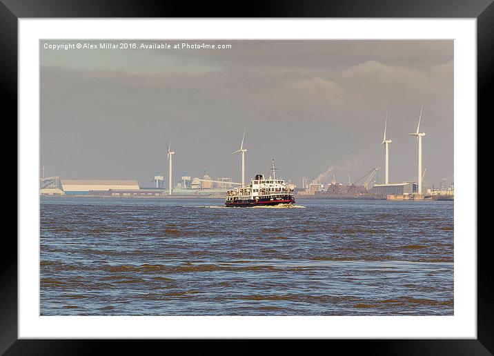  The Mersey Ferry Framed Mounted Print by Alex Millar