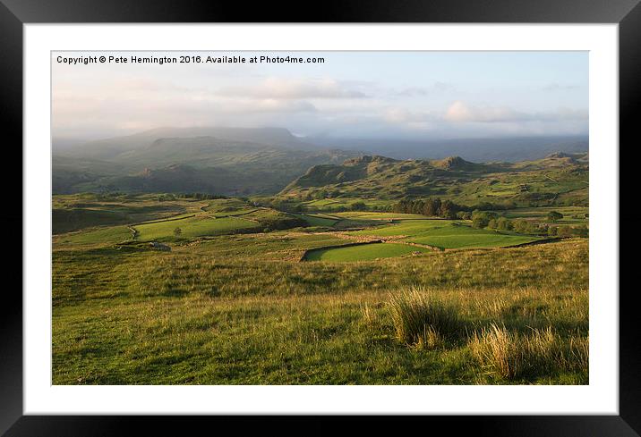  Birker Fell in the Lake District Framed Mounted Print by Pete Hemington