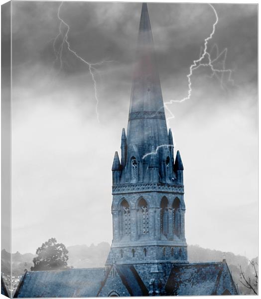 Book cover church. Canvas Print by Alexia Miles