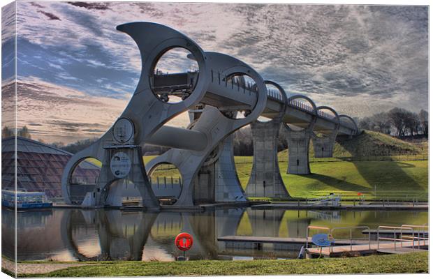 The Falkirk Wheel Canvas Print by Tommy Reilly