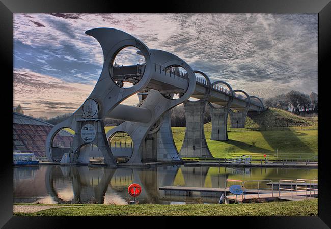 The Falkirk Wheel Framed Print by Tommy Reilly