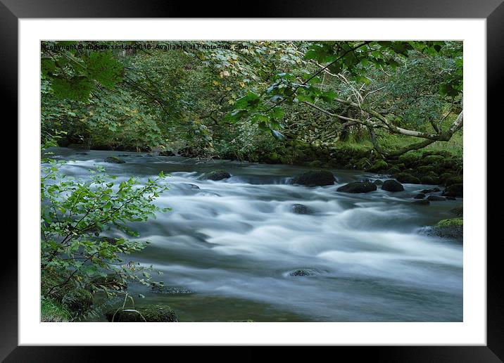  MILKY STREAM Framed Mounted Print by andrew saxton