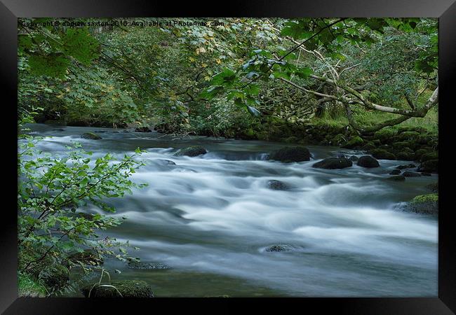  MILKY STREAM Framed Print by andrew saxton