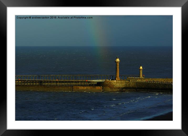  THIN RAINBOW Framed Mounted Print by andrew saxton