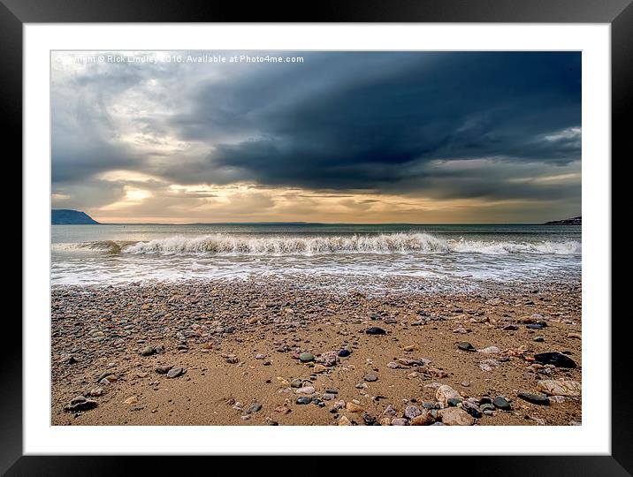  Approaching Storm Framed Mounted Print by Rick Lindley