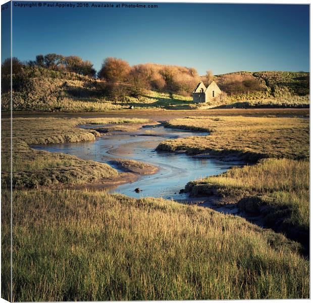  Chapel of Rest Ruin, Alnmouth. Canvas Print by Paul Appleby