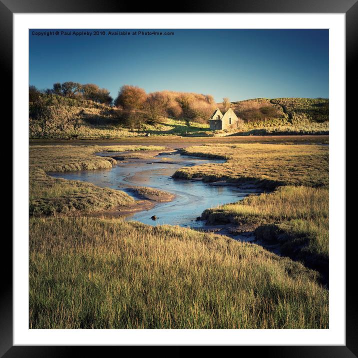  Chapel of Rest Ruin, Alnmouth. Framed Mounted Print by Paul Appleby