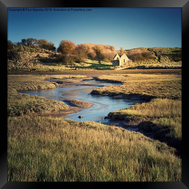  Chapel of Rest Ruin, Alnmouth. Framed Print by Paul Appleby