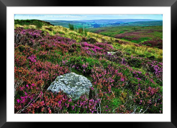  Heather on the Grouse Moor Framed Mounted Print by Martyn Arnold