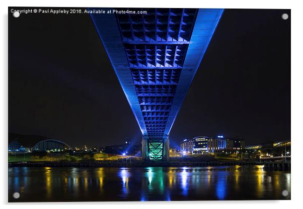  Under the Tyne Bridge Acrylic by Paul Appleby