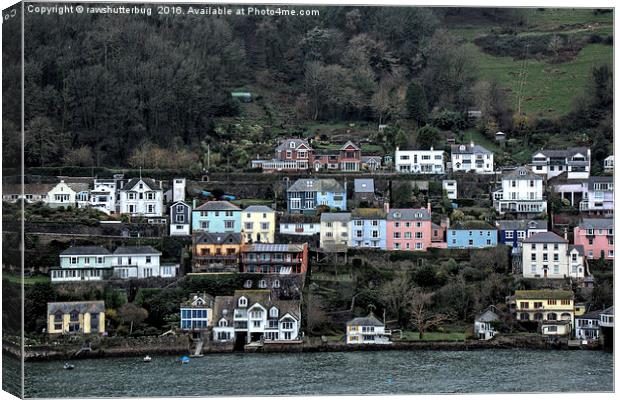 Dartmouth From The Ferry Canvas Print by rawshutterbug 