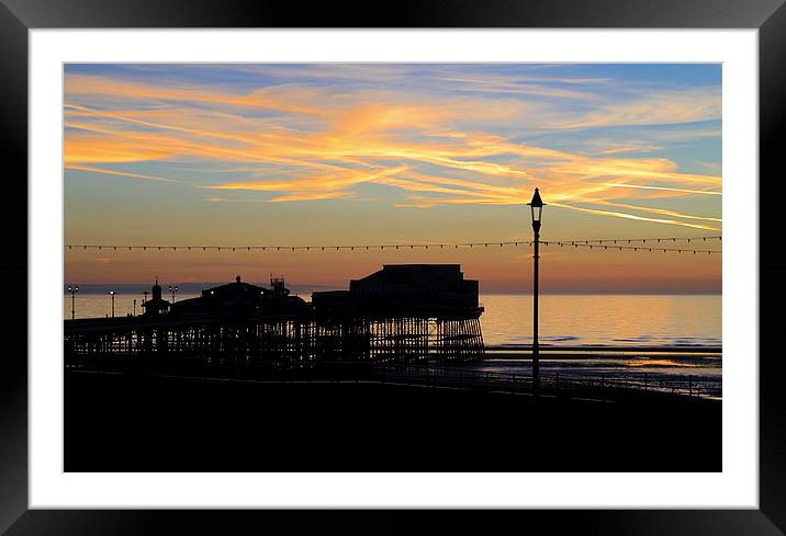  Blackpool North Pier Twilight Framed Mounted Print by David Chennell