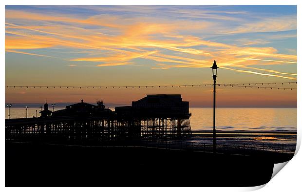  Blackpool North Pier Twilight Print by David Chennell