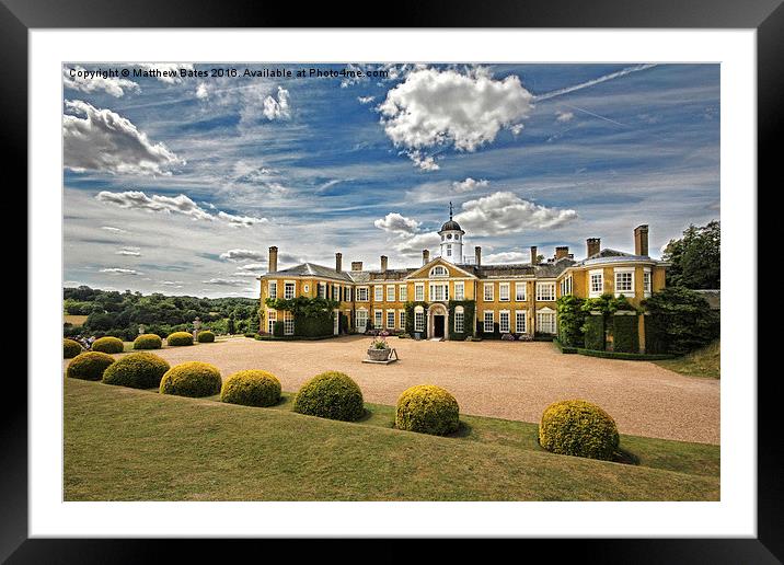 Polesden Lacey driveway Framed Mounted Print by Matthew Bates