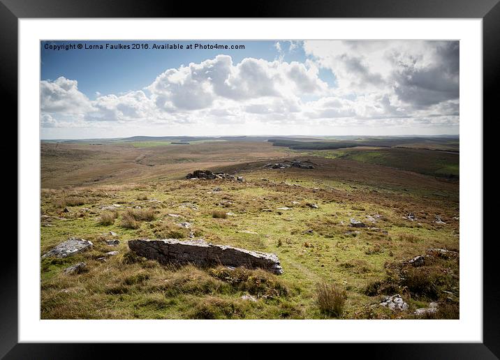 Bodmin Moor Framed Mounted Print by Lorna Faulkes