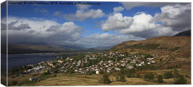  Fort William. Canvas Print by John Cameron