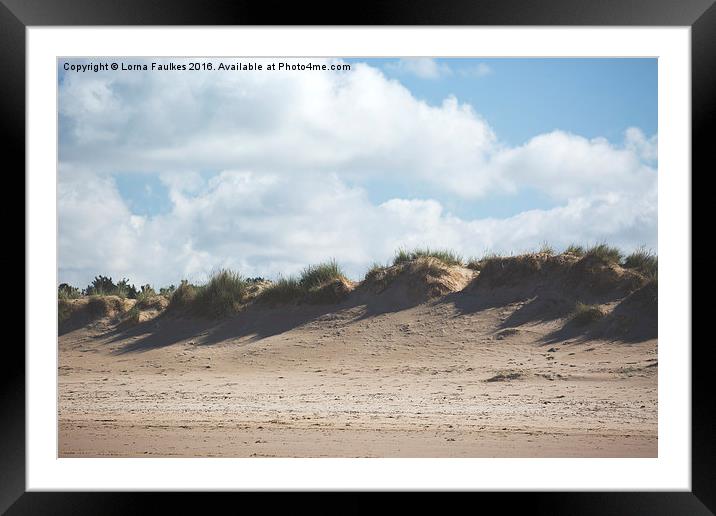 Holkham Beach  Framed Mounted Print by Lorna Faulkes
