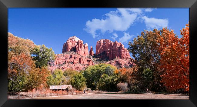   Sedona in the Fall (Autumn) Framed Print by paul lewis