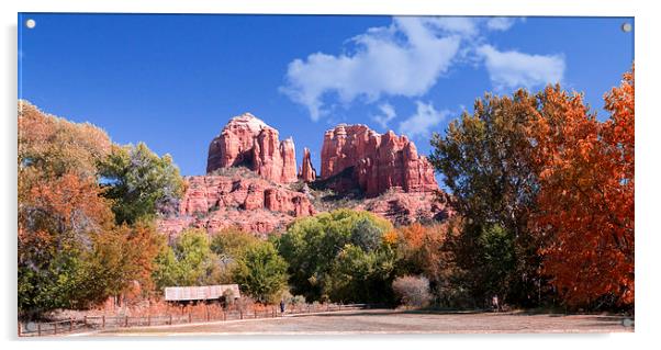  Sedona in the Fall (Autumn) Acrylic by paul lewis