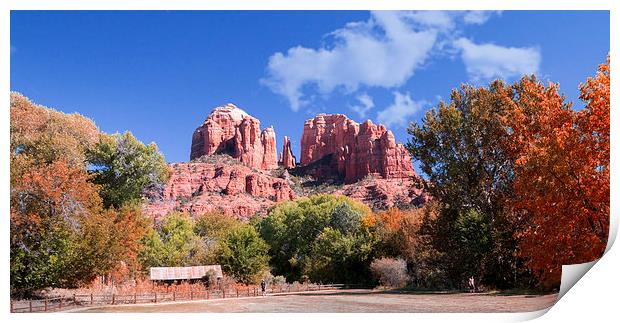   Sedona in the Fall (Autumn) Print by paul lewis