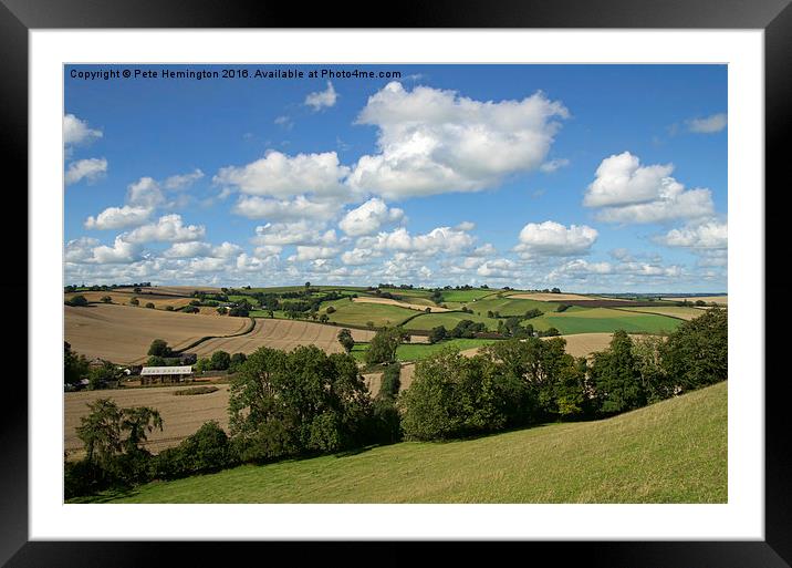  Rural scene near Crediton Framed Mounted Print by Pete Hemington