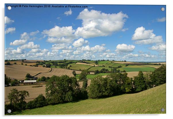  Rural scene near Crediton Acrylic by Pete Hemington