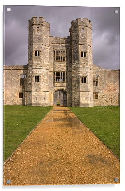 Titchfield Abbey, Southampton, England. Acrylic by Ian Middleton