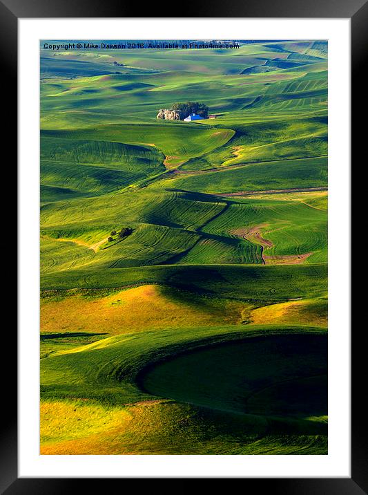 Patterns of the Palouse Framed Mounted Print by Mike Dawson
