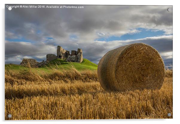  Duffus Castle Acrylic by Alex Millar
