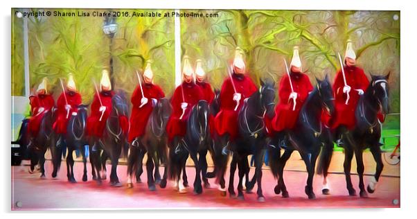 The Queens Life Guards on the Mall Acrylic by Sharon Lisa Clarke