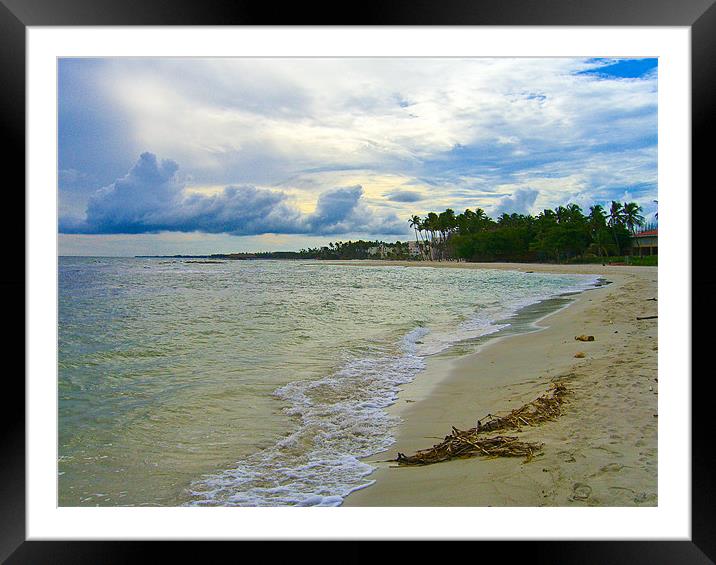 October at Dominican Republic Framed Mounted Print by Rodolfo (Don F Barrios Quinon