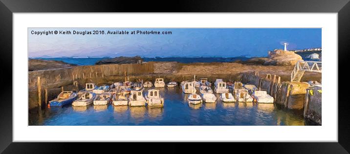 Safe Harbour Framed Mounted Print by Keith Douglas