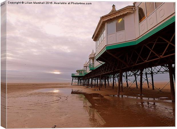  St Annes Pier.  Canvas Print by Lilian Marshall