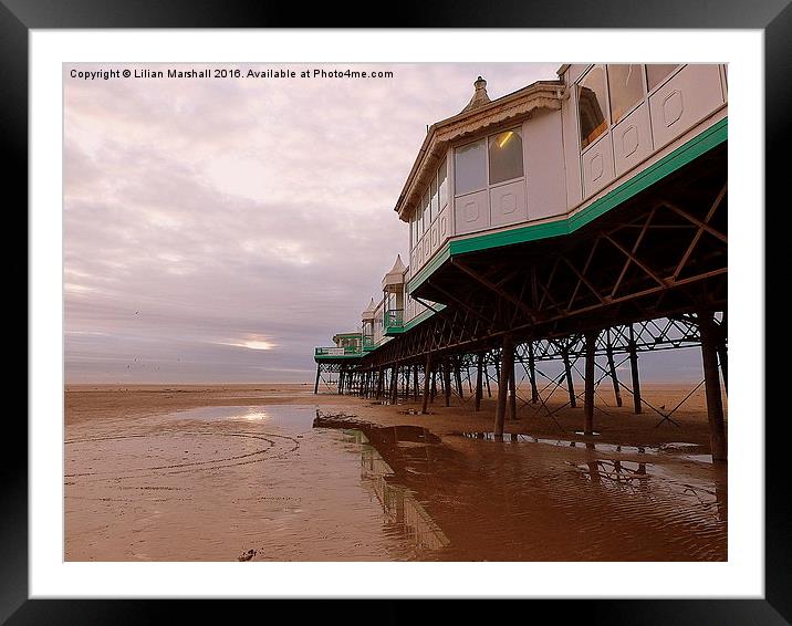  St Annes Pier.  Framed Mounted Print by Lilian Marshall