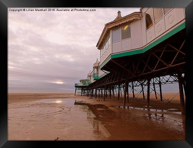  St Annes Pier.  Framed Print by Lilian Marshall