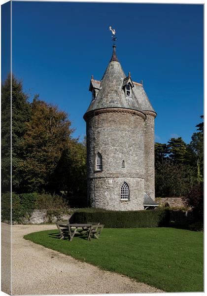  The Water Tower, Trelissick Gardens, Cornwall Canvas Print by Brian Pierce