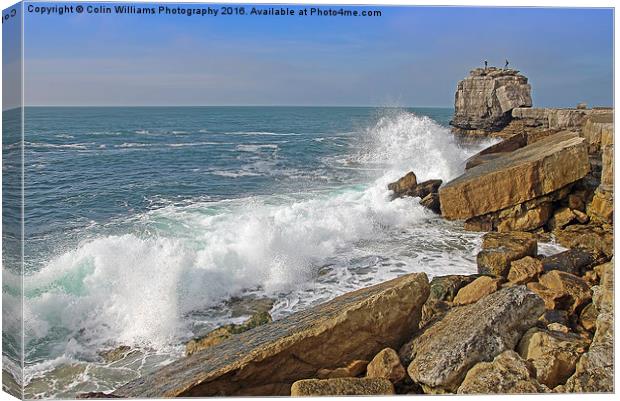  Pulpit Rock Portland Bill 1 Canvas Print by Colin Williams Photography