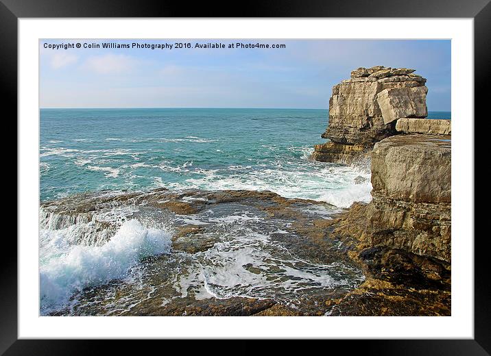  Pulpit Rock Portland Bill 2 Framed Mounted Print by Colin Williams Photography