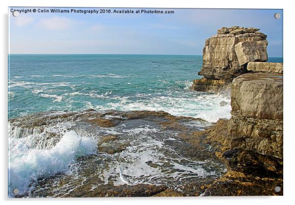  Pulpit Rock Portland Bill 2 Acrylic by Colin Williams Photography