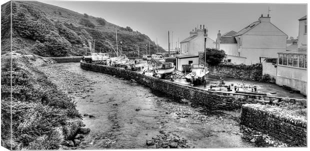 Laxey Harbour  Canvas Print by Jon Fixter