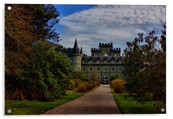 Inveraray Castle Acrylic by Tommy Reilly