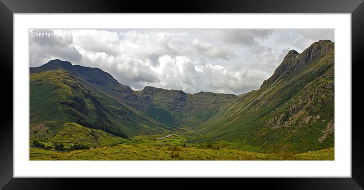 Langdale Valley Framed Mounted Print by MICHAEL YATES