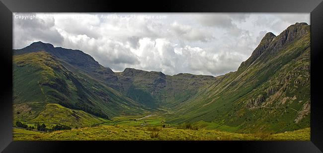 Langdale Valley Framed Print by MICHAEL YATES