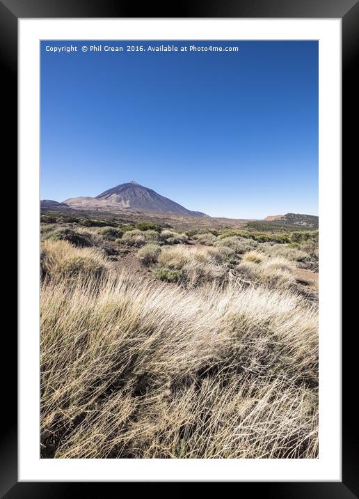 Mount Teide, Tenerife. Framed Mounted Print by Phil Crean