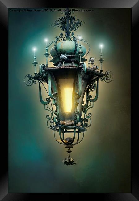 The Lantern Framed Print by Ann Garrett