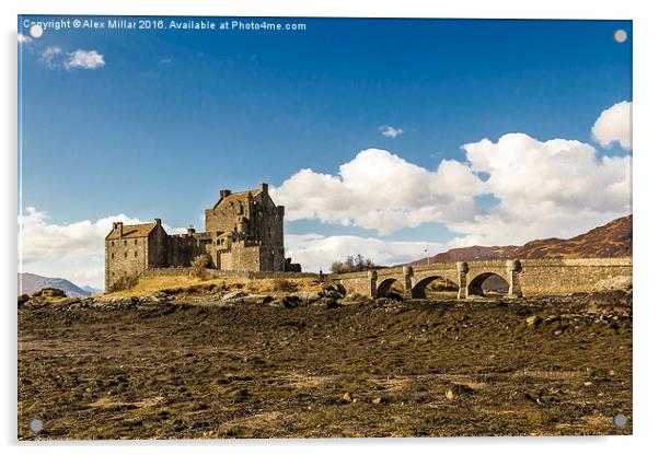  Eilean Donan Castle Acrylic by Alex Millar